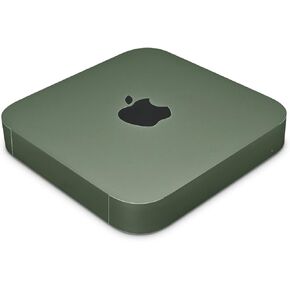 Skin Compatible with Apple Mac Mini M2 Pro (2023) - Solid Olive - Premium 3M Vinyl Protective Wrap Decal Cover - Easy to Apply | Crafted in The USA by MightySkins