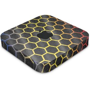 Glossy Glitter Skin Compatible with Apple Mac Mini M2 (2023) - Primary Honeycomb - 3M Vinyl Protective Decal Cover - Easy to Apply | Crafted in The USA by MightySkins