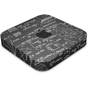Carbon Fiber Skin Compatible with Apple Mac Mini M2 Pro (2023) - Mathematical - Premium 3M Vinyl Protective Wrap Decal Cover - Easy to Apply | Crafted in The USA by MightySkins