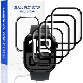 4 Pack Compatible for Apple Watch Series 10 42mm Screen Protector, [Not Glass] HD Clear Protective Film for Apple Watch Screen Protector 42mm, Anti Scratch & Touch Sensitive