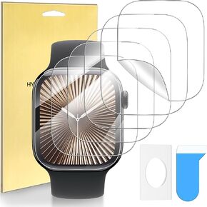 Suoman 6-Pack for Apple Watch Series 10 42mm Screen Protector, [ Perfectly Fit ] [Not Glass] Soft TPU High Definition Clear Protective Film