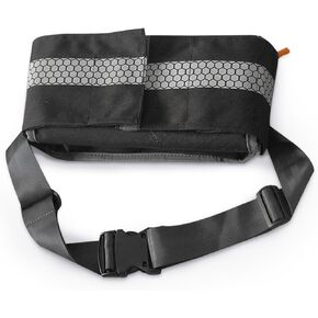 Empty First Aid Waist Bag Molle Medical Pouch with Belt, EMS Fanny Pack with Three-Piece System,IFAK Medical Bag for Camping,Hiking or Traveling (Black)