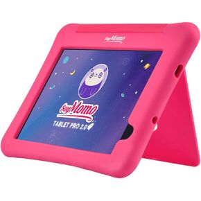 SoyMomo Tablet Pro 2.0 for Kids, Parental Control with Remote Blocking, Cyberbullying Detector, WiFi, Bluetooth, 8" Screen, 64GB Memory, 4GB RAM, Camera, 5000 mHa, Includes Silicone Case (Pink)
