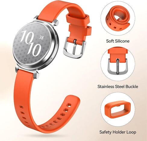 ISABAKE Watch Band Compatible with Garmin Lily 2, Soft Silicone Quick Release Replacement Band for Lily 2, 14mm Garmin Lily 2 Active Smartwatch Wristband in Kuwait