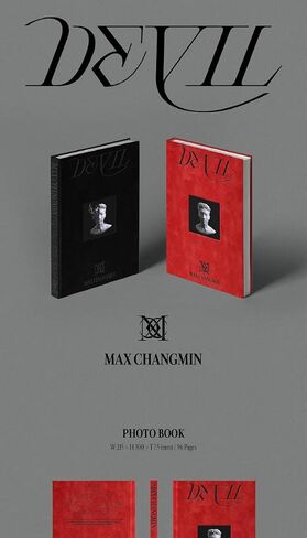 TVXQ! Max Changmin Devil 2nd Mini Album Red Version CD+96p PhotoBook+1p Postcard+1p PhotoCard+Tracking Kpop Sealed in Saudi Arabia