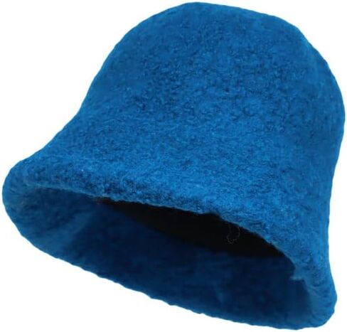 Withmoons Wool Winter Floppy Short Brim Womens Bucket Hat Cloche Hat Yzb0132 in Kuwait