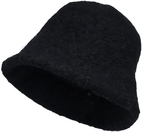 Withmoons Wool Winter Floppy Short Brim Womens Bucket Hat Cloche Hat Yzb0132 in Kuwait
