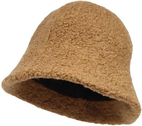 Withmoons Wool Winter Floppy Short Brim Womens Bucket Hat Cloche Hat Yzb0132 in Kuwait