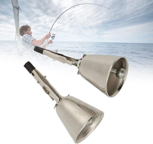 VGEBY 2pcs Fishing Rod Clamp Warning Metal Iron Plating Fishing Alarm(Small) Vehiclebag Other Fishing Tools and Accessories in Saudi Arabia