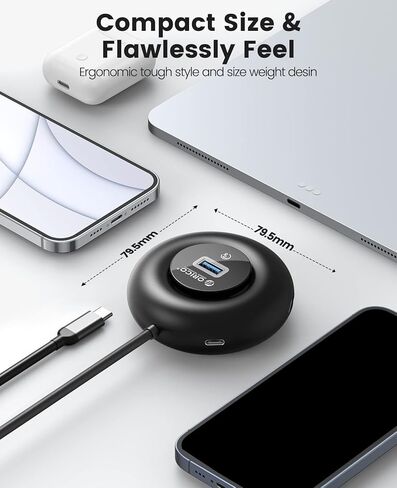 Multi Port USB Flitter ، 4 Port USB 3.0 HUB ، ORICO USB ، يحتوي مركز بيانات المنفذ على مؤشرات RGB ، لجهاز الكمبيوتر المحمول ، الكمبيوتر ، محرك الأقراص الثابتة للهاتف المحمول ، محرك أقراص فلاش ، طابعة ، الكاميرا ، بوريد المفاتيح ، الماوس U-DISK إلخ in Kuwait