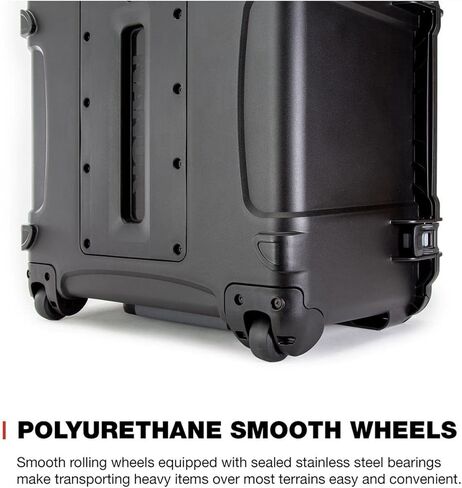 سلسلة عجلات 970 خفيفة الوزن NK-7 راتنج مقاوم للماء مع إدراج رغوة ، أسود in Kuwait