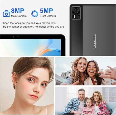 Doogee T10e Android Tablet ، 10.1 بوصة قرص مع 9GBRAM 128GB ROM/TF 1TB ، جهاز الكمبيوتر اللوحي للألعاب الثمانية مع بطارية 6580mAh ، 5G WiFi+4G LTE ، مكبرات صوت مزدوجة ، BT 5.0 ، GPS ، الكمبيوتر اللوحي (أسود) in Kuwait