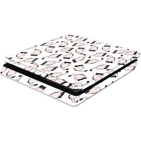 MightySkins Skin Compatible with Sony PS4 Slim Console - Raining Cats | Protective, Durable, and Unique Vinyl Decal wrap Cover | Easy to Apply, Remove, and Change Styles | Made in The USA