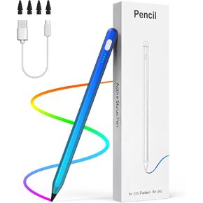 MoKo USB-C Stylus Pen for iPad 10th/9th Gen,Apple Pencil 2nd Generation for Apple iPad Pro 12.9 6th/5th Gen,iPad Pro 11 4th/3th Gen,iPad Air 5th/4th,iPad Mini 6th Gen,Palm Rejection,Gradient Blue