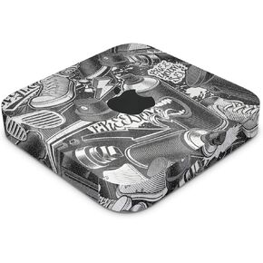 Glossy Glitter Skin Compatible with Apple Mac Mini M2 (2023) - Mono Hip Hop - Premium 3M Vinyl Protective Decal Cover - Easy to Apply | Crafted in The USA by MightySkins
