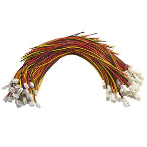 XINGYHENG 80Pcs(40Pairs) 2.0mm 3PIN Female Male Connecting Plug with 10cm Terminal Connector Wire Cable for Light Strip Compatible with JST PH
