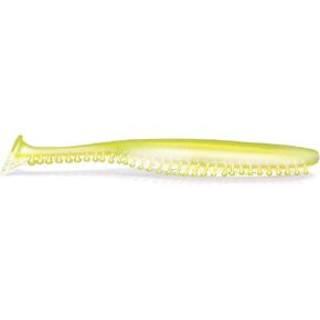 Kalin's 3.8" Tickle Tail Swim Bait 8Pk Chart/Pearl w Hologram Flake, Chart/Pearl W/Hologram Flake
