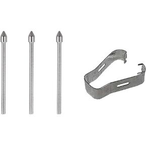 3 Pcs/Set Metal Nibs/Tips Replacement for Samsung Galaxy Tab S10+/S10 Ultra/S9/S9FE+/S9 Ultra/S8/S8+/S8 Ultra/S7/S7 FE/S6/S6 Lite S Pen Nibs/Tips + Replacement Tweezer