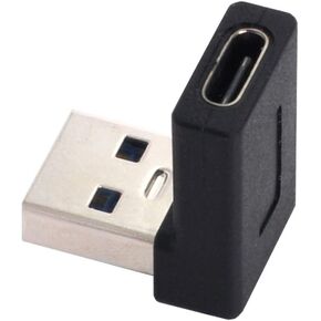 xiwai USB-C Type C Female to USB 3.0 A Male Data Adapter 90 Degree Down Angled for Laptop Desktop, Support 5Gbps Data