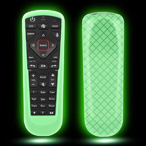 Remote Cover for Dish Network Remote Control 52.0/54.0, Silicone TV Remote Case Skin Sleeve Glow in The Dark Green