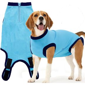 Dog Surgery Recovery Suit for Large Female Spay,Anti Licking Dog Surgical Recovery Onesie,Tie Dye Blue Pink XL