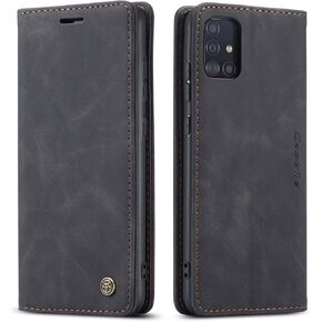 Samsung Galaxy A51 5G Case,Samsung A51 5G Case Wallet with Card Holder Kickstand Magnetic,Leather Flip Wallet Case for Samsung Galaxy A51 5G 6.5 Inch(Black)