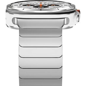 NewWays for Samsung Galaxy Watch Ultra Bands 47mm Link Bracelet for Men, 24mm Wide No Gap Strap Stainless Steel Classy Elegant Military Rugged Galaxy Watch Ultra Bands