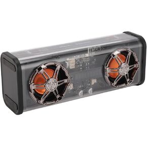 Transparent Speaker with Subwoofer, 5.3, Colorful Lights for Home, Party, Travel (Black), Generic7xdgiqac8h-12