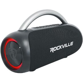 Rockville RPB-D3 Loud Water Resistant Portable Bluetooth Speaker Party Boombox