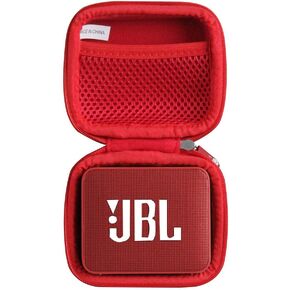 Hermitshell Travel Case for JBL GO2 - Waterproof Ultra Portable Bluetooth Speaker (Red)