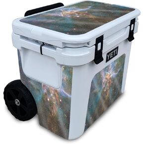 Glossy Glitter Cooler Skin Compatible with Yeti Roadie 32 Wheeled Cooler - Eagle Nebula - Premium 3M Vinyl Protective Wrap Decal Cover - Easy to Apply | Crafted in The USA by MightySkins