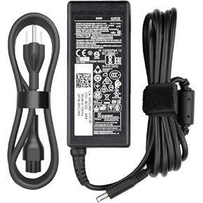 New 65W watt 4.5mm Tip for Dell Inspiron Laptop Charger 11 13 14 15 17 3000 5000 7000 Series 5558 5755 3147 7348-2in1 5555 5559 0G6j41 0MGJN AC Power Adapter (Power Supply) with Power Cord