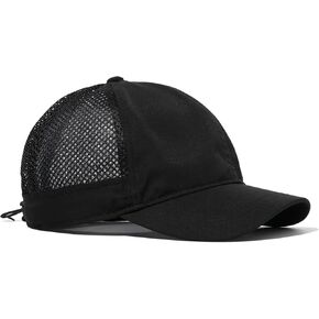 Clakllie 5 Panel Mesh Baseball Cap Short Brim Trucker Hat Sun Protection Dad Caps Breathable Outdoor Running Hats