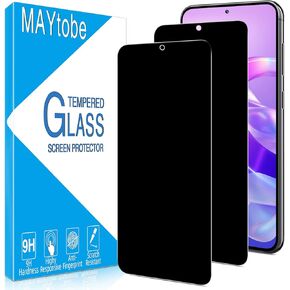 MAYtobe [2-Pack Privacy Screen Protector Designed for Samsung Galaxy S25 Plus Tempered Glass,Support Fingerprint Unlocking, No Bubbles, Anti Scratch, Easy to Install