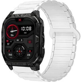 Compatible with Carbinox Blaze S Bands, Magnetic Silicone Sport Strong Magnet Strap Watchband Compatible with Round, Square, X-Ranger, Vortex, Vesta Smart Watch