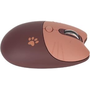 Cute Mouse, 2.4G Silent Mice for Girls Mouse with USB Receiver, Mouse 3 Adjustable DPI Portable Computer Mice for Laptop, PC (Brown)