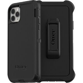 OtterBox iPhone 11 Pro Max (Only) - Defender Series Case - Black - Rugged & Durable - with Port Protection - Holster Clip Included - Non-Retail Packaging