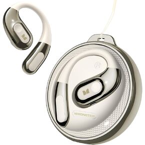سماعات الأذن المفتوحة للوحش AC330 ، سماعات الأذن اللاسلكية Bluetooth 5.4 مع حديث واضح ، علبة دوارة أنيقة مع الحبل ، شحن النوع C ، ملاءمة الراحة ، تشغيل 24 ساعة ، مقاومة للماء IPX5 ، أبيض in Kuwait