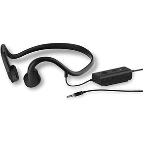 Wired Bone Conduction Headphones, Open Ear Sports Headphone, with IP8 Waterproof Sweatproof and Noise Reduction Microphone, for Running, Sports, Fitness