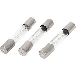 uxcell Glass Tube Fuse High Voltage 0.8A 5kV 6 x 40mm 3Pcs for Microwave Oven