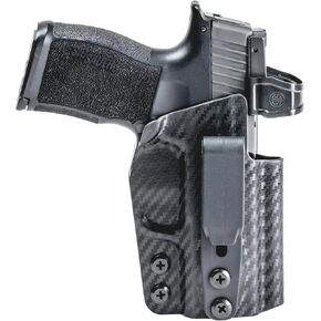 Rounded Tuckable Inside Waistband Holster IWB Concealed Carry USA Made Concealment Express CF Black Kydex Optics Ready Fits: