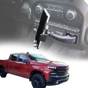Chevy Silverado Phone Mount | Bullhorn Dashboard Phone Mount for Silverado/Sierra 1500, 2019-2021 Trucks, Best Trail Boss Phone Mount (Longhorn w/Basic Holder)