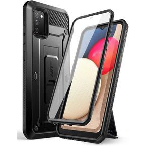 SUPCASE for Samsung Galaxy A02S Case with Stand (Unicorn Beetle Pro) [Built-in Screen Protector] [Full-Body Rugged Holster & Kickstand] Heavy Duty Shockproof Phone Case for Galaxy A02S (2021), Black