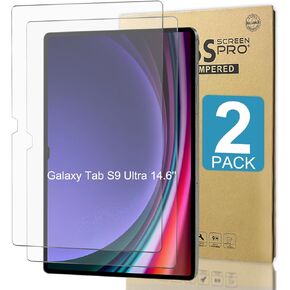 2 PACK- 12.4inch Tempered Glass Screen Protector for Samsung Galaxy Tab S9 Plus/S9 FE Plus/S7 FE 5G/S8 Plus 12.4'' ,Scratch Resistance,S Pen Compatible,Bubble-free, 9H Hardness Anti-fingerprint