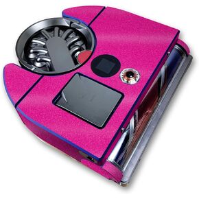 Glossy Glitter Skin Compatible with Dyson 360 Vis Nav - Solid Hot Pink - Premium 3M Vinyl Protective Wrap Decal Cover - Easy to Apply | Crafted in The USA by MightySkins