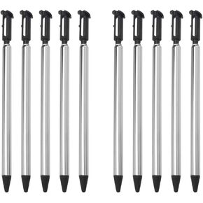 Create idea 10pcs Stylus Pen Retractable Touch Screen Pen Extendable Touch Pens Compatible with Nintendo New 3DS for Control Video Games Black