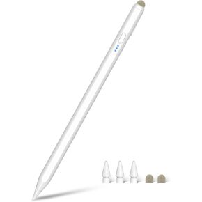 Pencil for Apple iPad 9th&10th Generation, 15 mins Fast Charge Stylus Pen, Palm Rejection, Tilt Sensitivity, iPad Pen Compatible with Apple iPad/Pro/Air/Mini 2018-2024, M4 iPad Pro/M2 iPad Air
