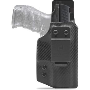Clip & Carry IWB Kydex Holster for The Walther PPQ M2 4" - Inside Waistband Concealed Carry - Audible Click Retention - Adjus. Cant - Claw Compatible - USA Veteran Made
