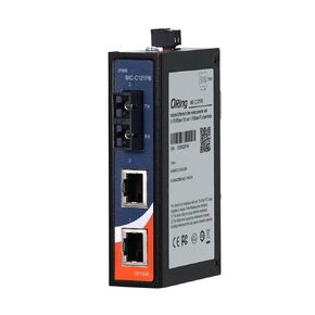 Industrial Media Converter, 2-Ports 10/100Base-T(X) to 100Base-FX Multi-mode, 2km/1310nm, SC connector, up to 2km, ORing IMC-C121FB-MM-SC, DIN-Rail, IP40