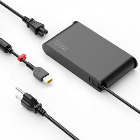 135W AC Charger Fit for Lenovo ThinkPad P1 20MD 20ME ThinkPad X1 Extreme 20MG G510 G5005 Y50-70 Y50P-70 Y520-15 Y700-14 Y700-17 Y70-70 ADL135SDC3A Laptop Power Adapter
